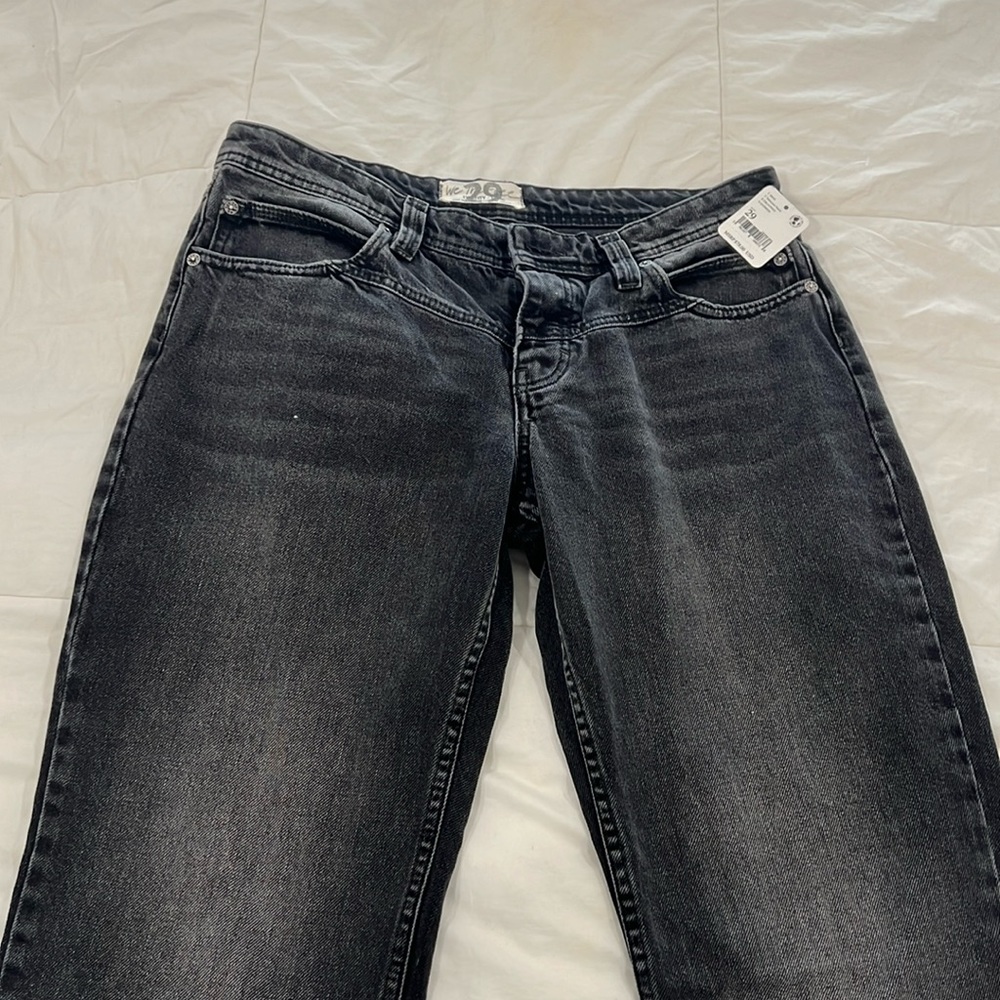 Free people low rise black jeans